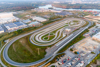 Wörth am Rhein, Industriegebiet Oberwald im Bundesland Rheinland-Pfalz, Deutschland von einer Drohne aus