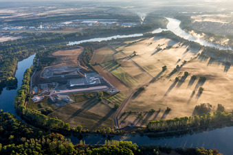 Speyer, Insel Flotzgrün im Ortsteil Mechtersheim in Römerberg im Bundesland Rheinland-Pfalz, Deutschland