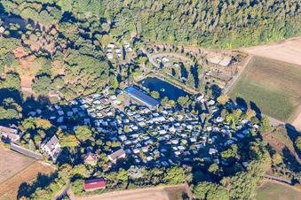 Fischbachtal, Campingplat Idyll im Ortsteil Niedernhausen im Bundesland Hessen, Deutschland