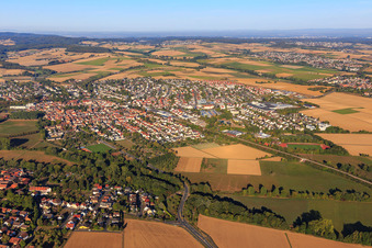 Ortsansicht aus Osten in Reinheim im Bundesland Hessen, Deutschland