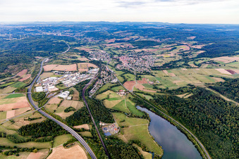 Luftbild von Steinau an der Straße im Bundesland Hessen, Deutschland