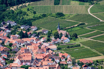 Protestantische Kirche Rechtenbach in Schweigen-Rechtenbach im Bundesland Rheinland-Pfalz, Deutschland