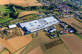 Industriegebiet Industriestraße mit Magna PT in Rosenberg im Bundesland Baden-Württemberg, Deutschland