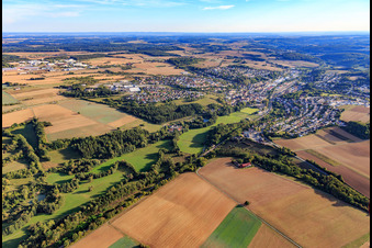 Luftaufnahme von Kirnautal aus Nordosten in Osterburken im Bundesland Baden-Württemberg, Deutschland