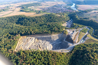 Gundelsheim, Steinbruch im Bundesland Baden-Württemberg, Deutschland