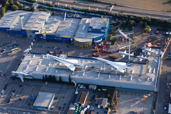 Technikmuseum mit Tupolev und Concorde im Ortsteil Steinsfurt in Sinsheim im Bundesland Baden-Württemberg, Deutschland