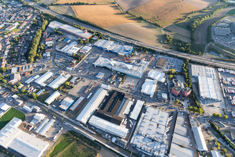 Technikmuseum im Ortsteil Steinsfurt in Sinsheim im Bundesland Baden-Württemberg, Deutschland von oben