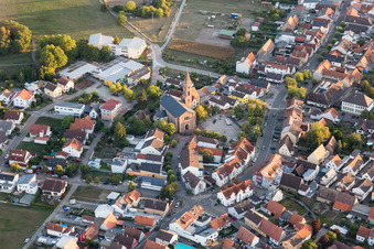 Pfarrkirche us im Ortsteil Weiher in Ubstadt-Weiher im Bundesland Baden-Württemberg, Deutschland