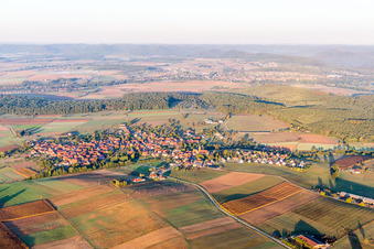 Luftbild von Schillersdorf im Bundesland Bas-Rhin, Frankreich