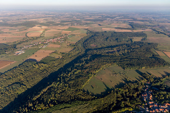 Luftaufnahme von Eschbourg im Bundesland Bas-Rhin, Frankreich