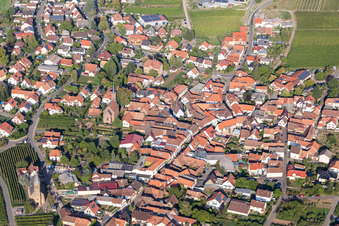 Luftbild von Birkweiler im Bundesland Rheinland-Pfalz, Deutschland