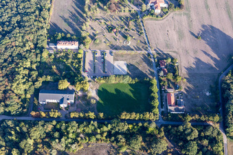 Schrägluftbild von Campus Lachen Diakonissen im Ortsteil Speyerdorf in Neustadt an der Weinstraße im Bundesland Rheinland-Pfalz, Deutschland