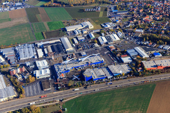 Luftbild von Technik Museum Sinsheim im Ortsteil Steinsfurt im Bundesland Baden-Württemberg, Deutschland