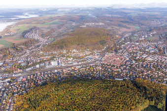 Luftbild von Mosbach im Bundesland Baden-Württemberg, Deutschland