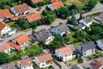 Luftaufnahme von In den Rappengärten in Steinweiler im Bundesland Rheinland-Pfalz, Deutschland