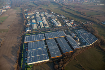 Industrie- und Gewerbegebiet Landau Ost mit Michelin Reifenwerke und APL Automobil-Prüftechnik Landau GmbH in Landau in der Pfalz im Bundesland Rheinland-Pfalz, Deutschland