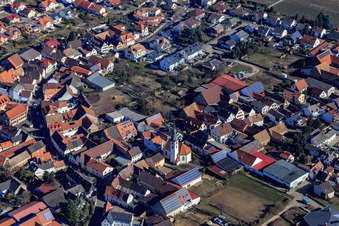 Prot. Martinskirche in Gönnheim im Bundesland Rheinland-Pfalz, Deutschland