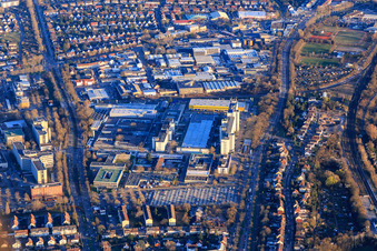 Siemens AG, Niederlassung Karlsruhe im Ortsteil Knielingen im Bundesland Baden-Württemberg, Deutschland