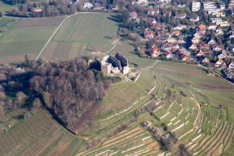 Burgruine Staufen in Staufen im Breisgau im Bundesland Baden-Württemberg, Deutschland