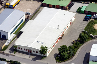 Am Gäxwald, Druckerei Nunnemann in Herxheim bei Landau im Bundesland Rheinland-Pfalz, Deutschland