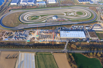 Teststrecke des Daimler Truck EVZ in Wörth am Rhein im Bundesland Rheinland-Pfalz, Deutschland