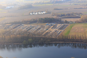 Renaturing am ehemaligen Tanklager in Jockgrim im Bundesland Rheinland-Pfalz, Deutschland