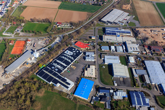 Industriegebiet Große Ahlmühle mit RelineEurope GmbH und X2E System Engineering GmbH in Rohrbach im Bundesland Rheinland-Pfalz, Deutschland