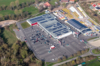 Luftaufnahme von Modepark Röther in Rohrbach im Bundesland Rheinland-Pfalz, Deutschland