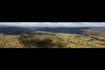 Panorama des Perigord in La Roque-Gageac im Bundesland Dordogne, Frankreich
