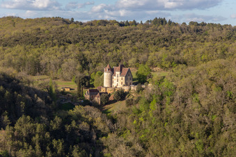 Palais des Schloss Château de PANASSOU in Bezenac in Nouvelle-Aquitaine in Bézenac im Bundesland Dordogne, Frankreich