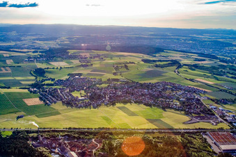 Stadt von Osten in Tuningen im Bundesland Baden-Württemberg, Deutschland