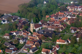 Drachenbronn-Birlenbach im Bundesland Bas-Rhin, Frankreich von oben