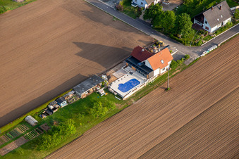 Luftbild von Salmbach im Bundesland Bas-Rhin, Frankreich