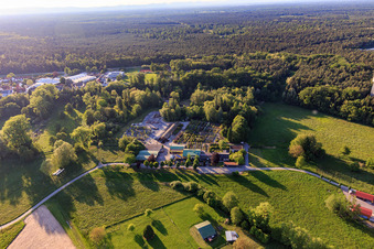 Drohnenbild von Bienwald Baumschule / Greentec in Berg im Bundesland Rheinland-Pfalz, Deutschland