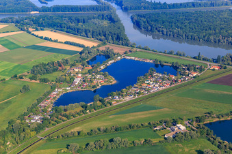 Hohwiesensee in Ketsch im Bundesland Baden-Württemberg, Deutschland