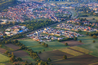 Neubaugebiet im Paul-Klee-Ring in Wörth am Rhein im Bundesland Rheinland-Pfalz, Deutschland