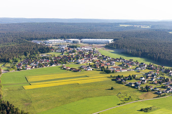 Simmersfeld von Süden im Bundesland Baden-Württemberg, Deutschland
