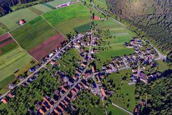 Alte Poststr im Ortsteil Herzogsweiler in Pfalzgrafenweiler im Bundesland Baden-Württemberg, Deutschland
