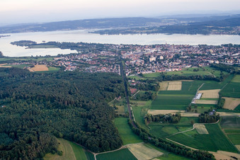 Radolfzell in Radolfzell am Bodensee im Bundesland Baden-Württemberg, Deutschland von oben