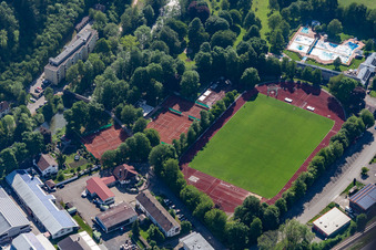 Stadion in Oberndorf am Neckar im Bundesland Baden-Württemberg, Deutschland