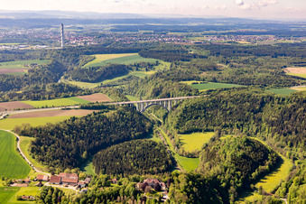 A81 Neckartalbrücke in Rottweil im Bundesland Baden-Württemberg, Deutschland