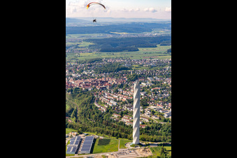 Thyssen-Krupp Testturm für Aufzüge in Rottweil im Bundesland Baden-Württemberg, Deutschland