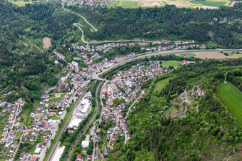 Luftbild von Aistaig von Süden in Oberndorf am Neckar im Bundesland Baden-Württemberg, Deutschland