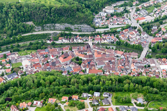 Historische Altstadt in Sulz am Neckar im Bundesland Baden-Württemberg, Deutschland