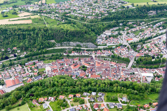 Luftbild von Historische Altstadt in Sulz am Neckar im Bundesland Baden-Württemberg, Deutschland