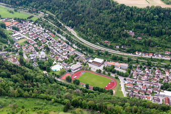 Albeck-Stadion und Sololei Freizeitbad in Sulz am Neckar im Bundesland Baden-Württemberg, Deutschland