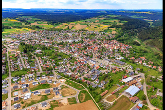 Ortsansicht von Süden in Dornhan im Bundesland Baden-Württemberg, Deutschland