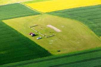 Modellflugplatz in Dunningen im Bundesland Baden-Württemberg, Deutschland