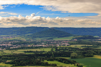Ortsansicht aus Süden in Hechingen im Bundesland Baden-Württemberg, Deutschland