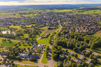 Haigerlocher Straße von Südosten in Empfingen im Bundesland Baden-Württemberg, Deutschland